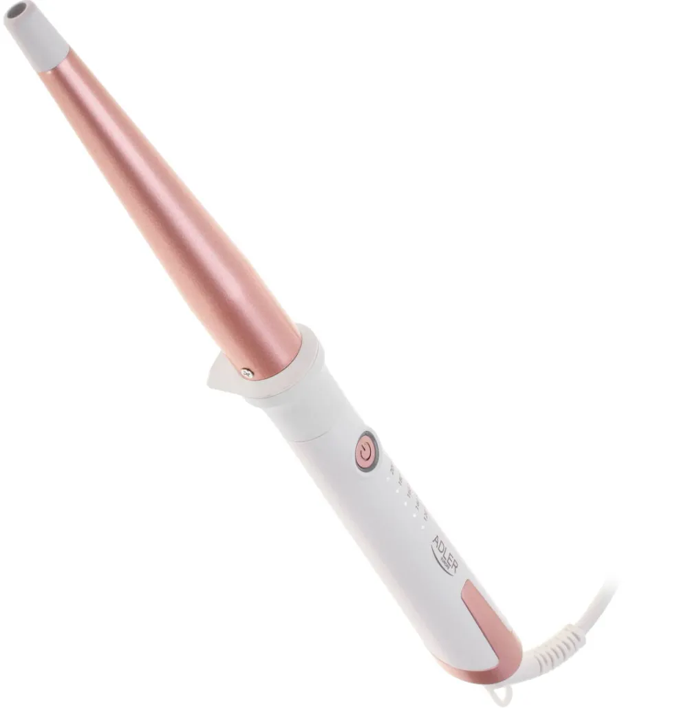 Adler AD 2119 Conical curling iron, White/Pink