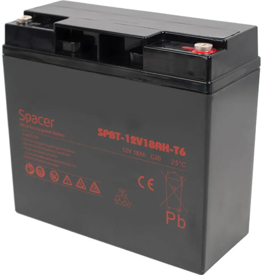 Spacer SPC Acumulator UPS 12V/18Ah terminal F1