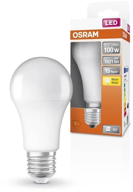 Osram Parathom Classic LED 100 non-dim 13W/827 E27 bulb