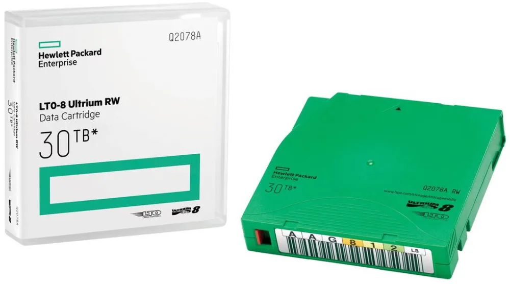 Tape Drive HP HPE LTO-8 Ultrium 30TB RW Data Cartridge