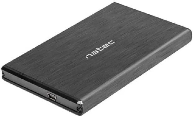 Rack Natec HDD/SSD enclosure Natec Rhino for 2.5'' SATA - USB2, Aluminum