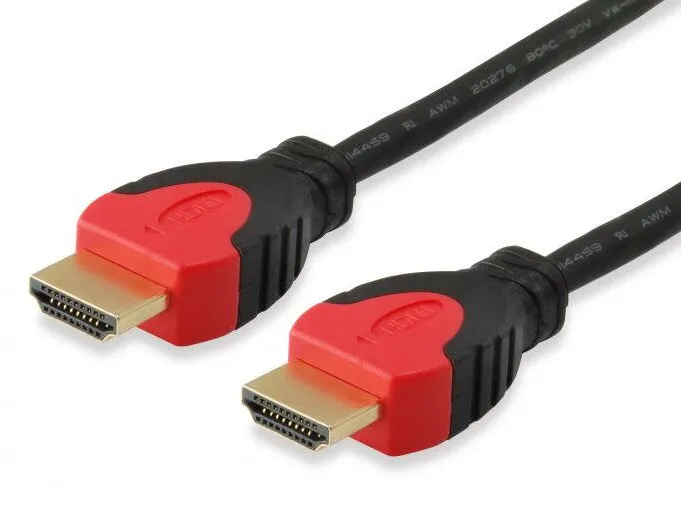 EQUIP Cablu HDMI-HDMI 1M V1.4 GOLD, Negru