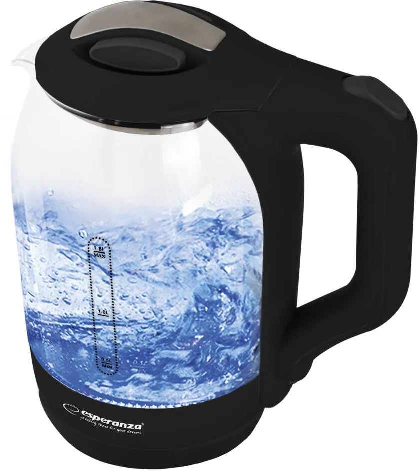 Esperanza EKK025K Electric kettle 1.7 L Black, Multicolor 1500 W