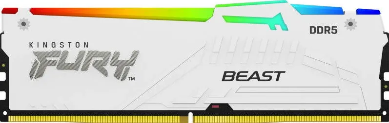 Memorie RAM Kingston FURY Beast RGB White 32GB DDR5 5600MHz CL36