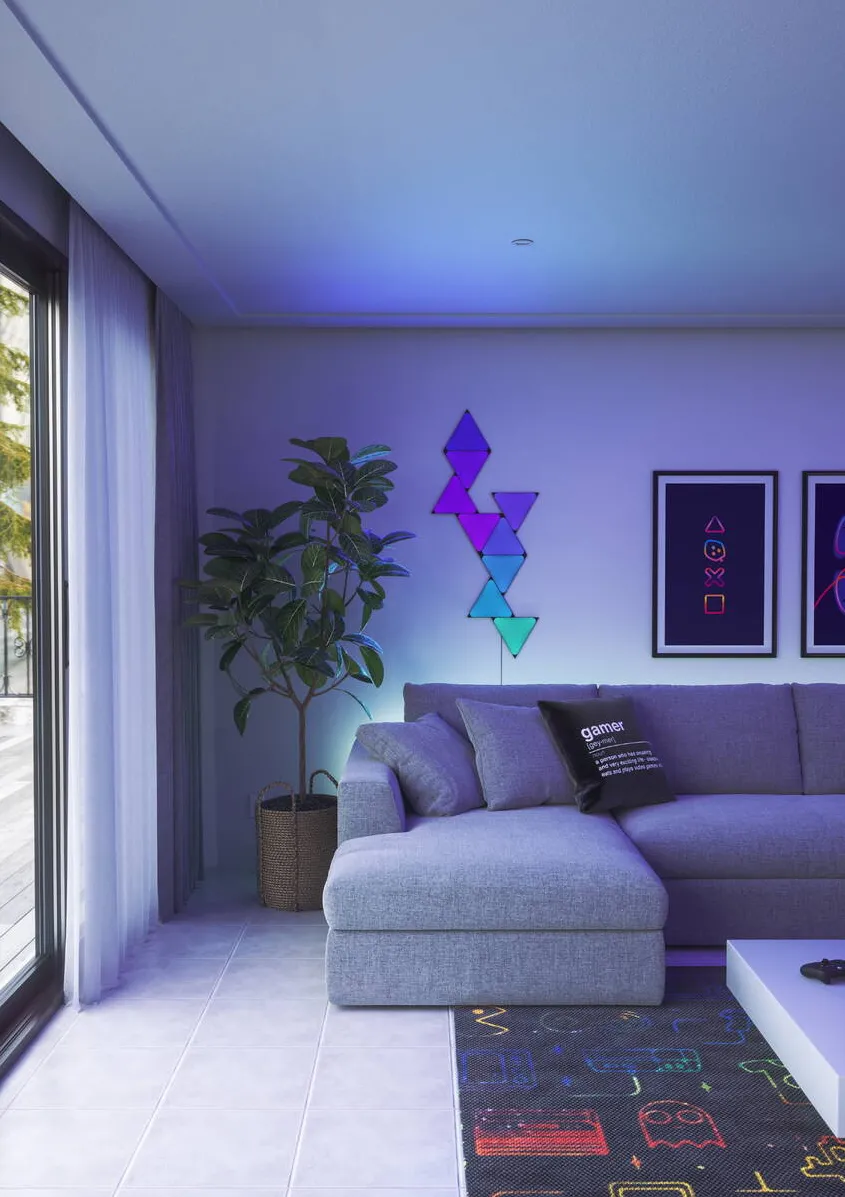 Nanoleaf Shapes Black Triangles Starter Kit (9 panels)