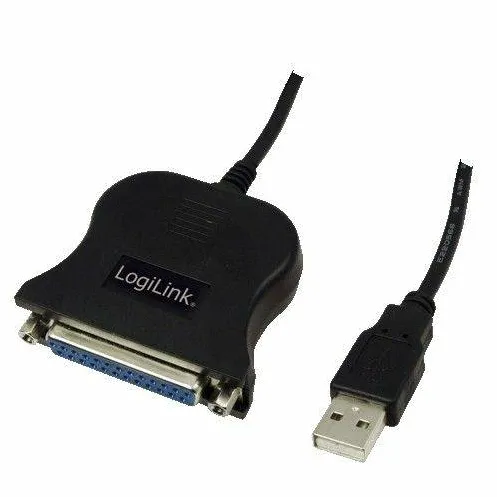 Cablu Logilink Cablu convertor USBPARALEL (D-Sub 25 pin), T/M, 1.5m, UA0054A