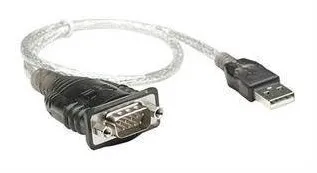 MANHATTAN Cablu USB M - RS-232 M, 0.45m, argintiu