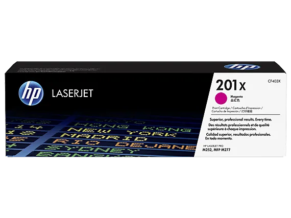 Toner imprimanta HP MAGENTA NR.201X CF403X 2,3K ORIGINAL LASERJET PRO M252N