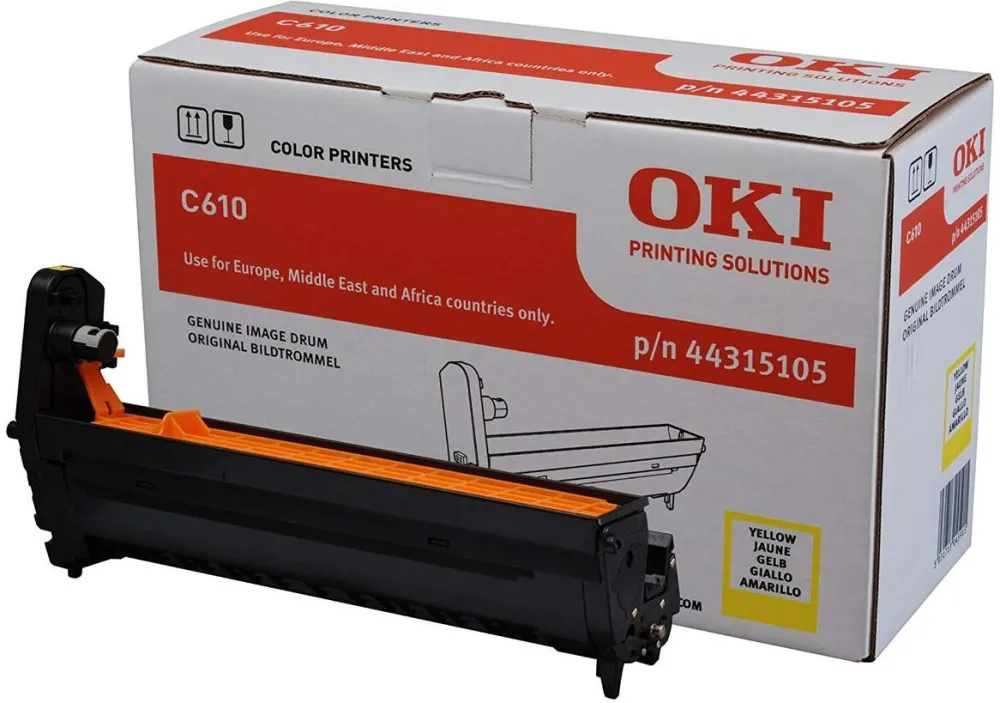 Drum OKI Drum OKI yellow EP-CART-C610 cod 44315105; compatibil cu C610/C610DM, capacitate 20k pag