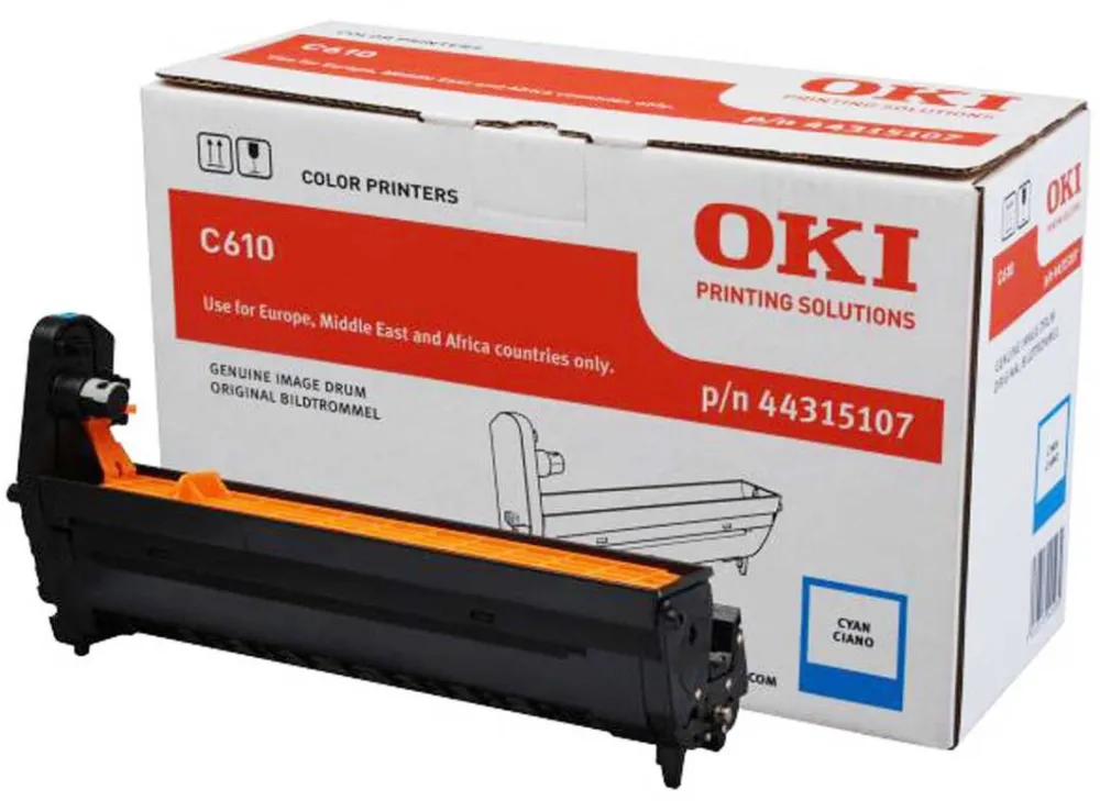 Drum OKI Drum OKI cyan EP-CART-C610 cod 44315107; compatibil cu C610/C610DM, capacitate 20k pag