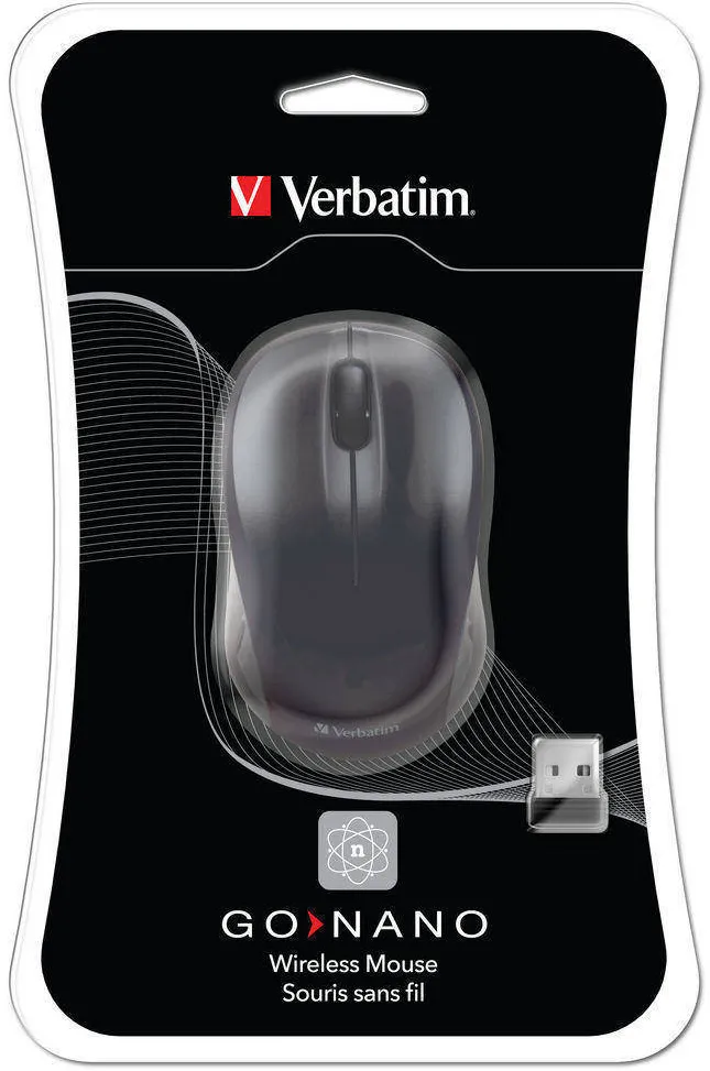Mouse VERBATIM Wireless Laser GO Nano Black
