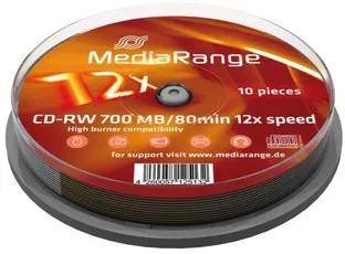 MediaRange CD-RW 12 x Cake10