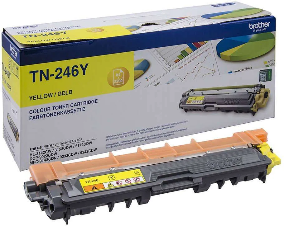 Toner imprimanta Brother Toner TN-246Y Yellow