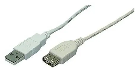 Logilink USB 2.0 Male tip A - USB 2.0 Female tip A, 2m, gri