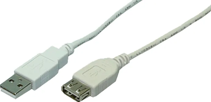 Logilink USB 2.0 tip A Male - USB 2.0 tip A Female, 3m, Gri