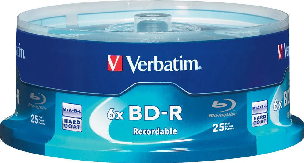 VERBATIM BluRay BD-R SINGLE LAYER [ Spindle 10 | 25GB | 6x ]