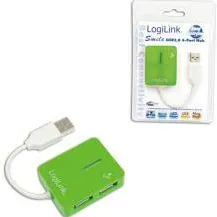 Hub USB Logilink LOGILINK - 2.0 4- porturi ''Smile'' verde