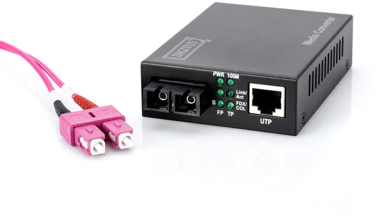 Media Convertor Assmann Fast Ethernet Media Converter, SC / RJ45