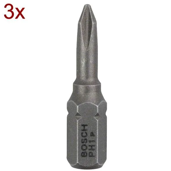 BOSCH 2607001508 - Set capete de insurubare, profil PH1, 3 bucati