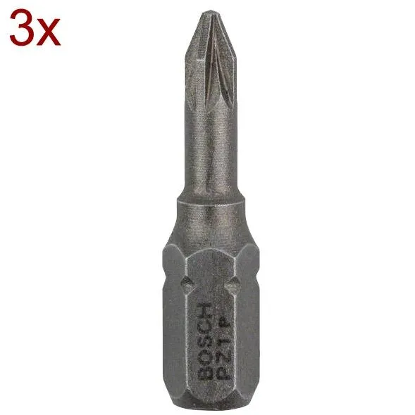 BOSCH Max Grip - Set capete de insurubare, profil PZ1, 3 bucati