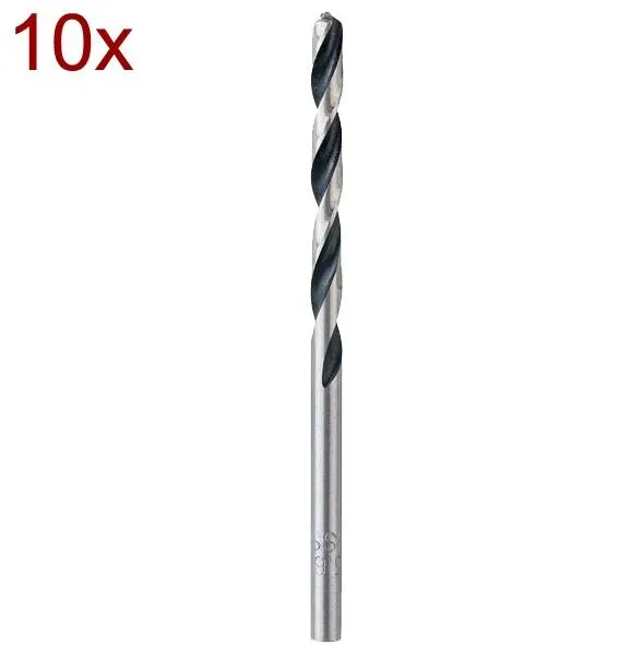 BOSCH 2608577204 - Set burghie, metal, 3.6 mm, 10 buc