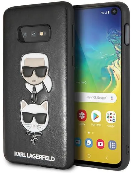 Karl Lagerfeld Husa Karl & Choupette Hard Case KLHCS10LKICKCSBK - Samsung G970 Galaxy S10E Negru
