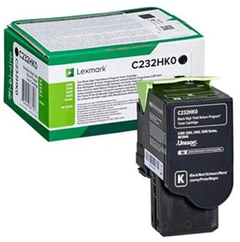 Toner imprimanta Lexmark C232HK0 Negru