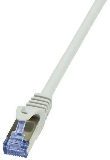 Accesoriu Retea Logilink - Patchcord Cablu Cat.6A 10G S/FTP PIMF PrimeLine 1m gri