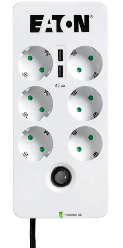 Eaton PB6UD 6x Schuko, 2x USB