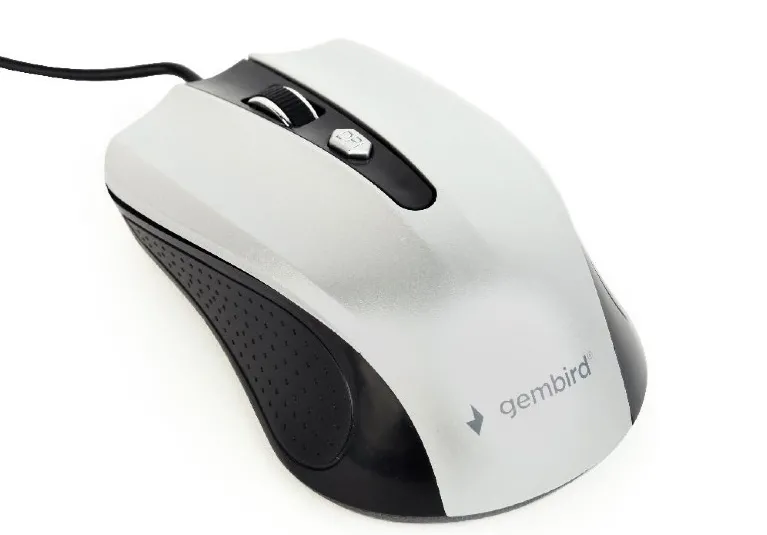 Mouse Gembird MUS-4B-01 Black-Silver