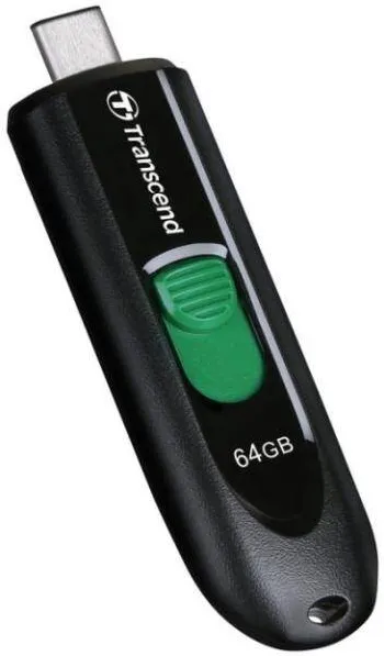 Memorie USB Transcend 64GB USB3.2 Pen Drive Type-C Capless Black