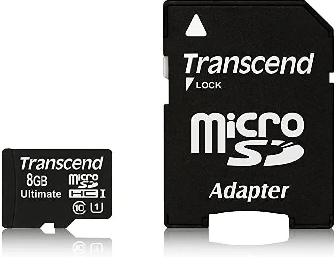Card de Memorie Transcend Micro SDHC 8GB UHS-I 600x PREMIUM