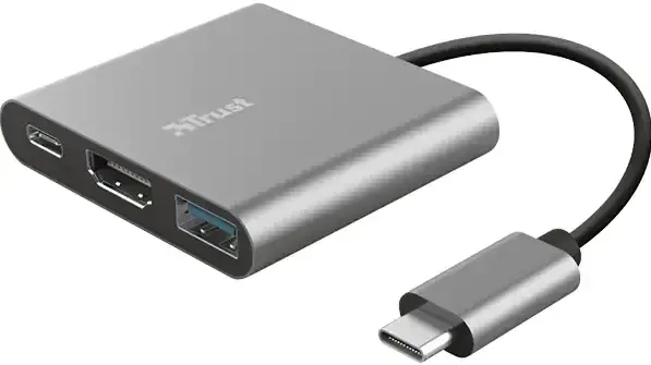 Adaptor TRUST DALYX 3-IN-1 USB-C