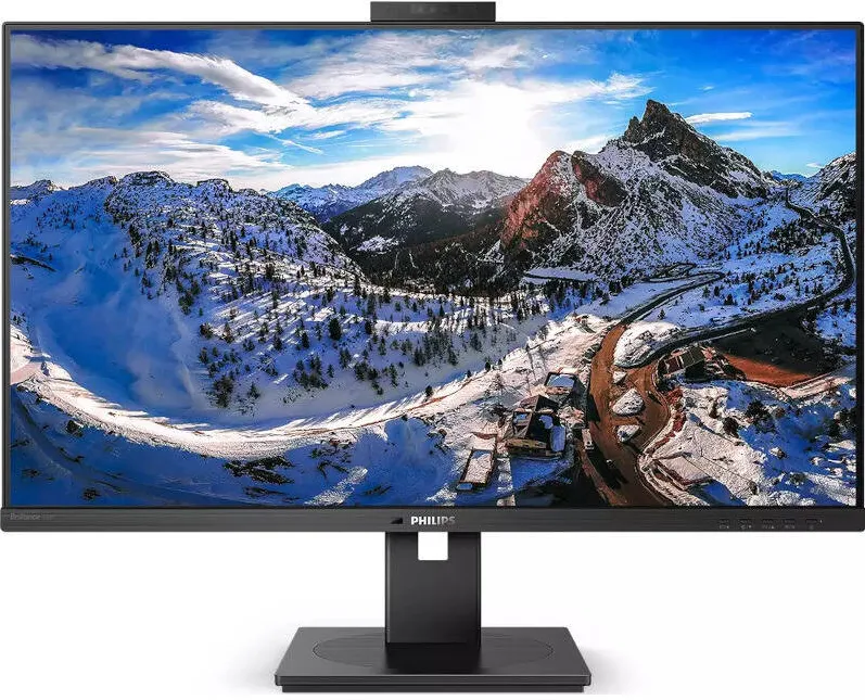 Monitor Philips 326P1H 31.5 inch 4 ms Negru Webcam USB-C 75 Hz