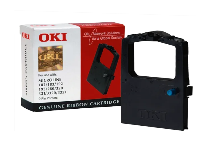 OKI Ribbon Black Textil 09002303