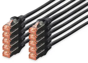 Accesoriu Retea Assmann Cablu Retea DIGITUS Professional - 25 cm - black
