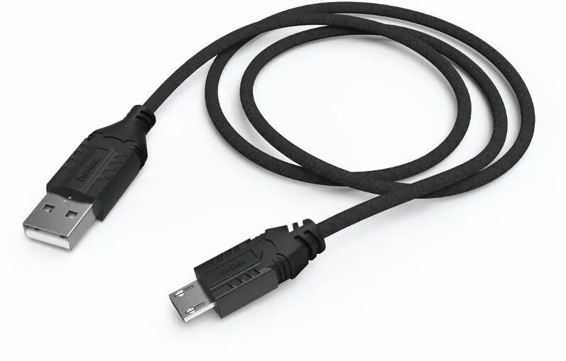 HAMA USB Male - microUSB Male, negru pentru controller PS4