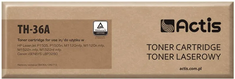 Toner imprimanta ACTIS COMPATIBIL TH-36A for HP printer; HP 36A CB436A, Canon CRG-713 replacement; Standard; 2000 pages; black
