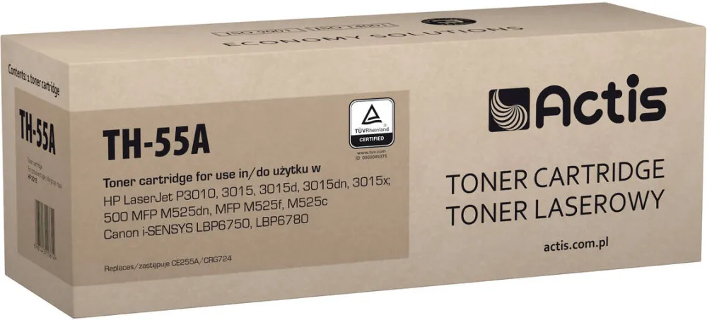 Toner imprimanta ACTIS COMPATIBIL TH-55A for HP printer; HP 55A CE255A replacement; Standard; 6000 pages; black