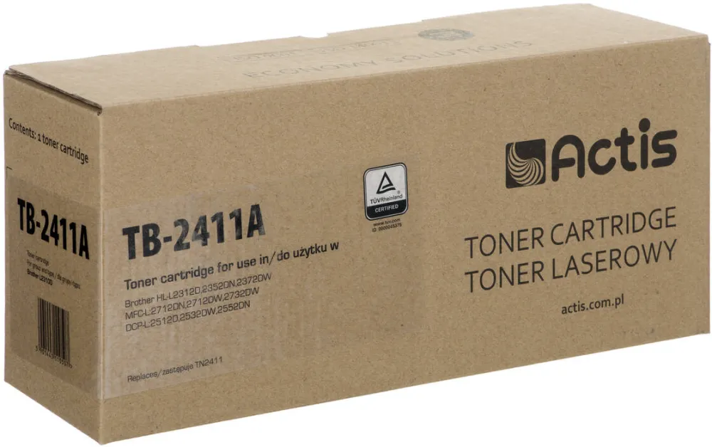 Toner imprimanta ACTIS COMPATIBIL TB-2411A for Brother printer; Brother TN-2411 replacement; Standar; 1200 pages; black