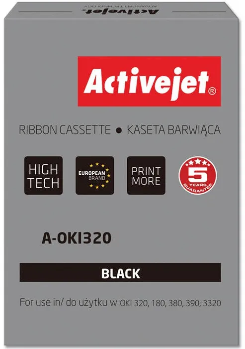 ACTIVEJET Ribbon Compatibil for OKI printers; OKI 9002303 replacement; Supreme; black