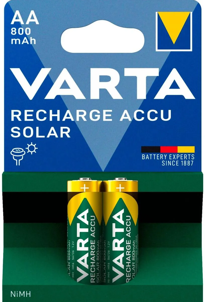 VARTA Acumulator/Incarcator 1x2 Solar Accu AA NiMH 800 mAh Mignon