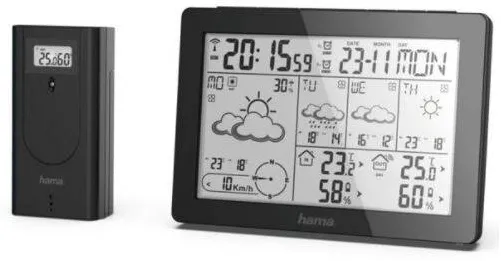 HAMA Statie meteo Hama „Meteotime”, negru