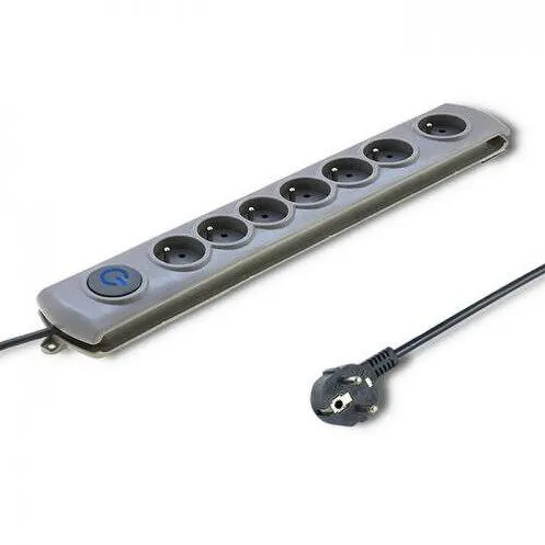 QOLTEC Prelungitor 50167 8 prize 1.8m Grey