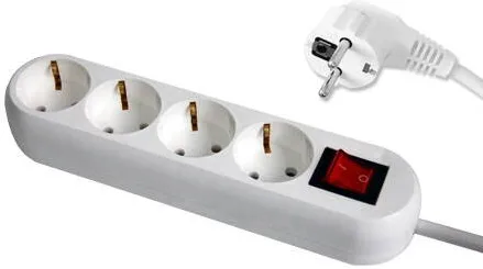 LECHPOL Prelungitor 3X1.5MM 4 prize 2M intrerupator