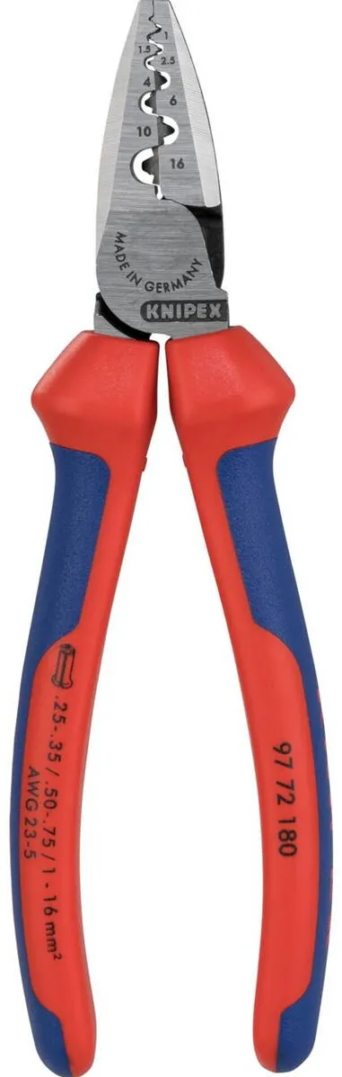 KNIPEX clesti de sertizare for wire end sleeves