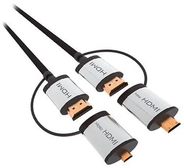 OMEGA Cablu HDMI - HDMI + adaptor c / d v 1.4 1.5M
