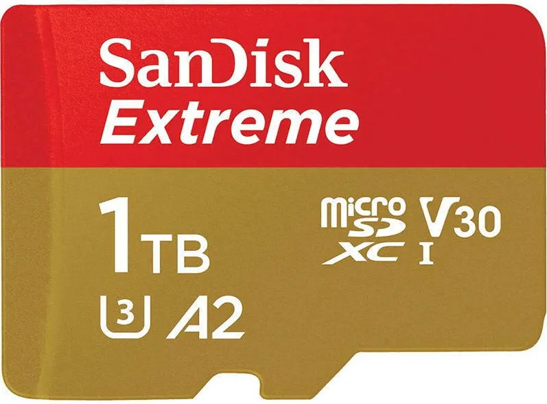 Card de Memorie SanDisk Extreme microSDXC 1TB A2 C10 V30 UHS-I U3 + SD Adapter