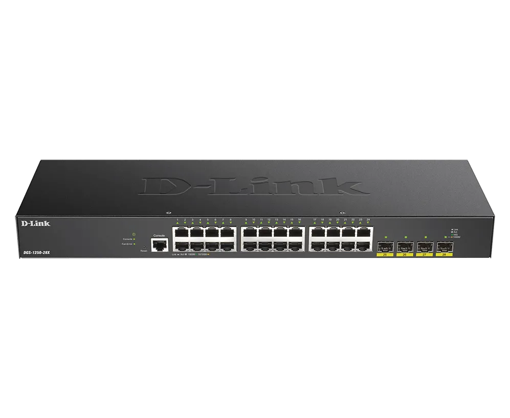 Switch D-Link DGS-1250-28X/E 24-port Smart Managed