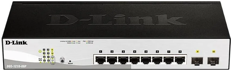 Switch D-Link DGS-1210-08P 8GE PoE 2SFP